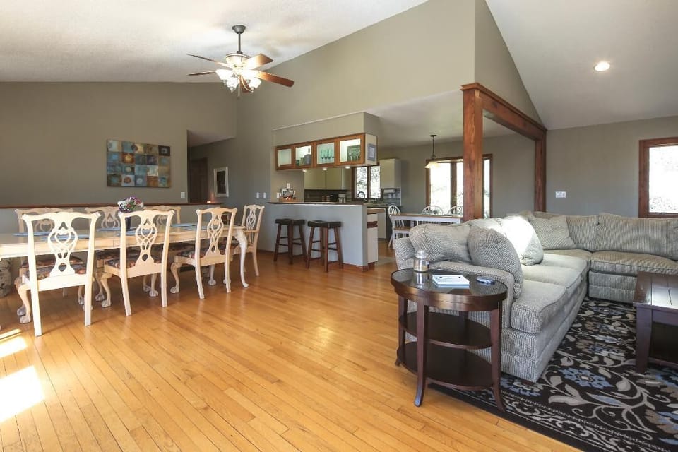 Large open sitting and dining areas allow your group to gather and relax. 
