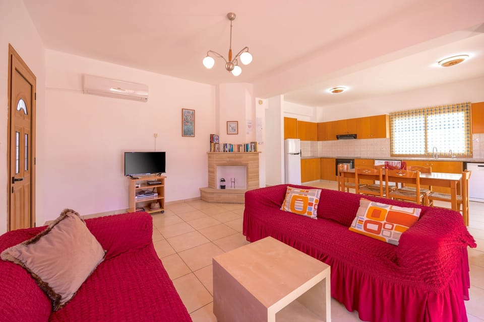 Colourful living area