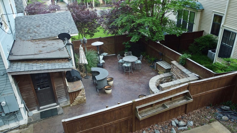 backyard area