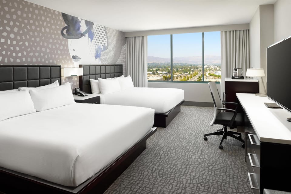 Deluxe Room, Multiple Beds | Premium bedding, pillowtop beds, in-room safe, desk