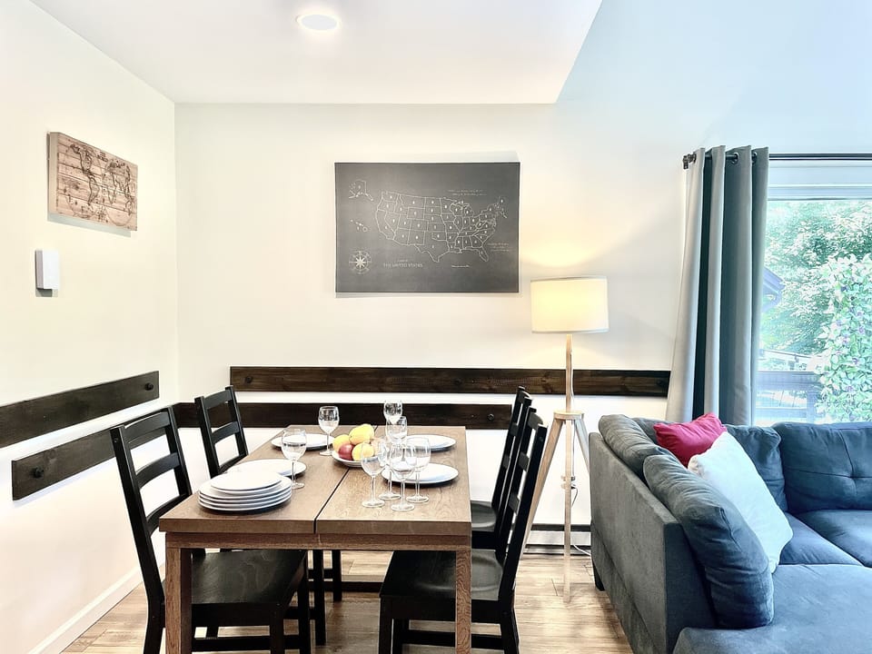 Stylish dining area