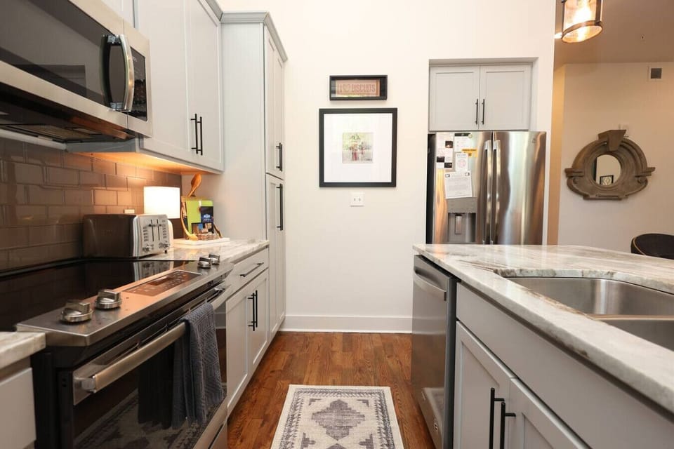 Kitchen Delight: Sleek countertops and modern appliances invite culinary adventures!