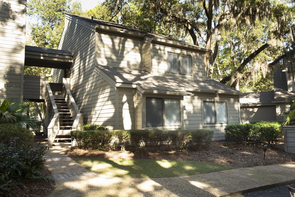 Front of villa