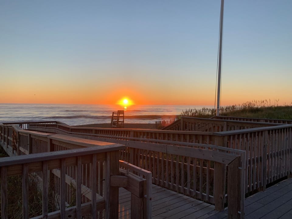 Sunrise from local beach access