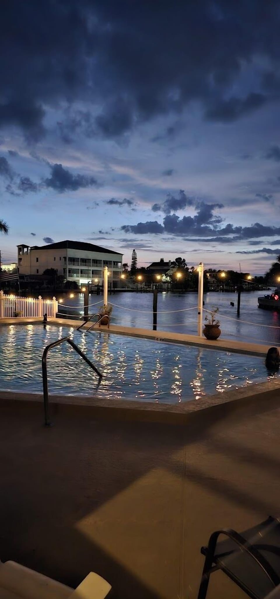 Nothing like a sunset in the pool.