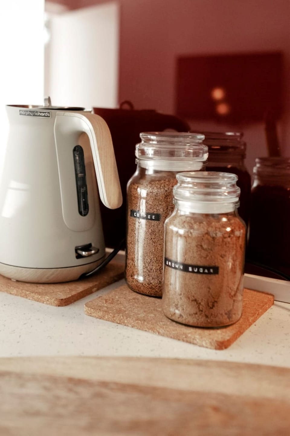 Coffee, tea and sugar provided