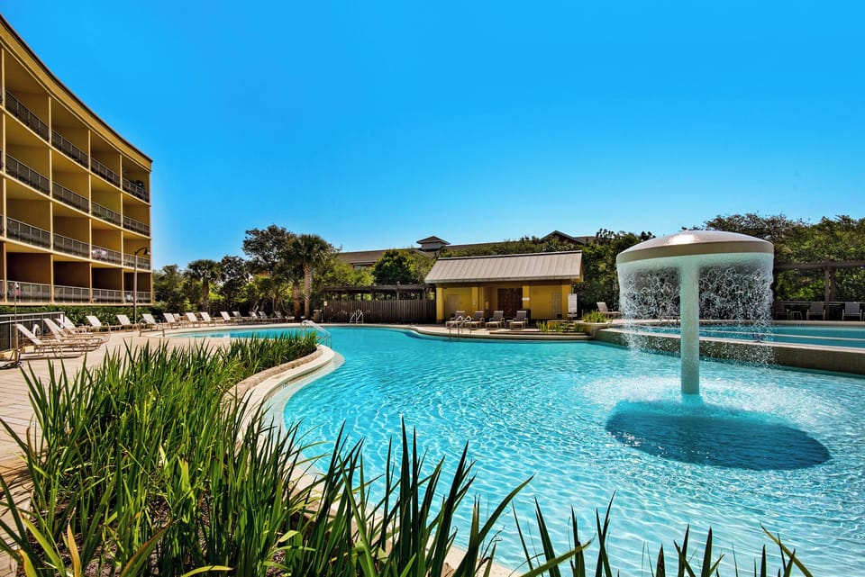 Beach Resort with Mushroom waterfall