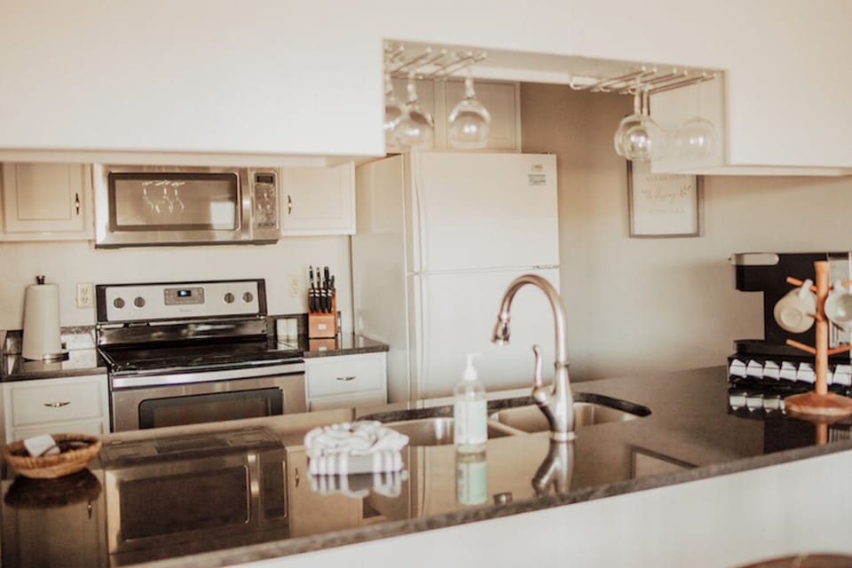 Spacious kitchen with all you need for your stay