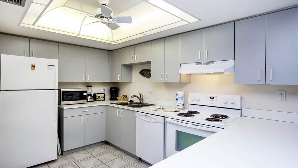 Fully- furnished kitchen.