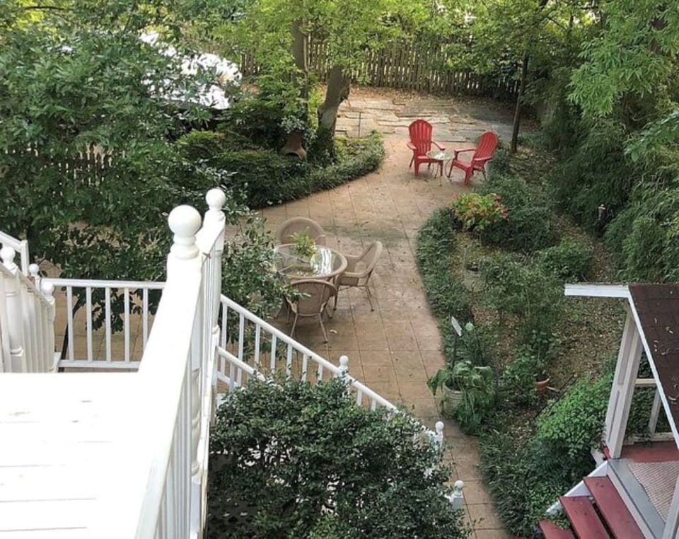Panoramic balcony view - must do stairs