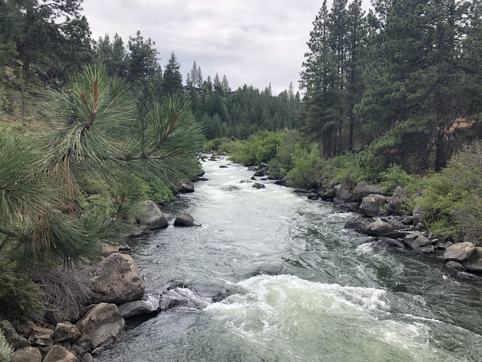 Hike the Deschutes River trail - a short drive from the house