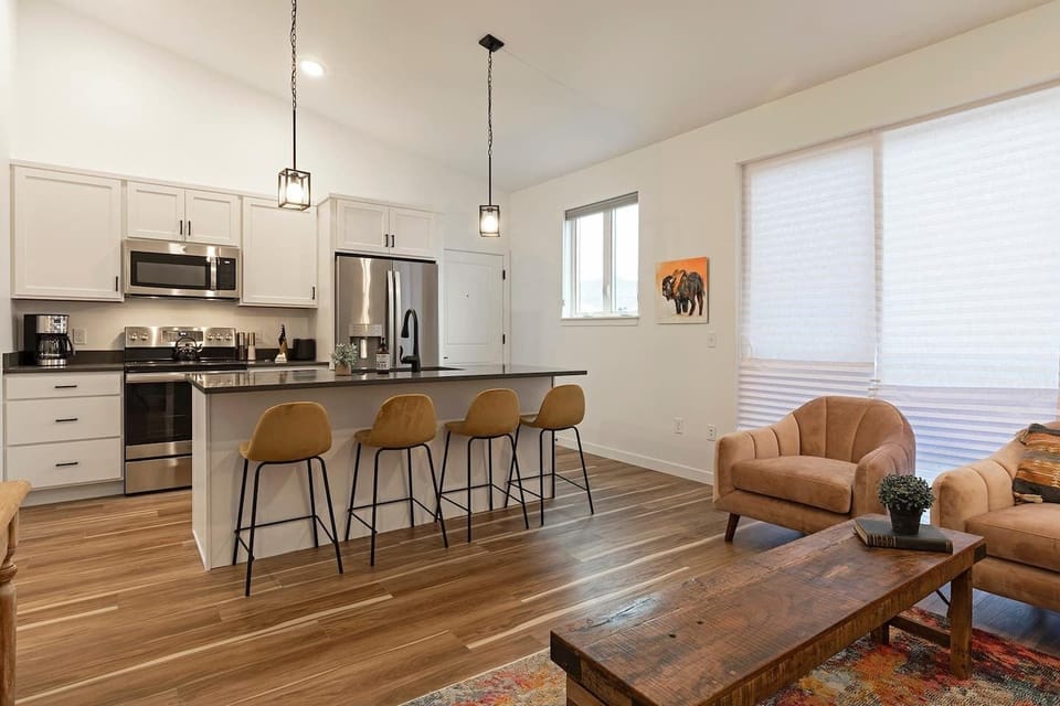 Kitchen View from Living Area