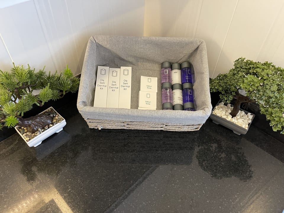 Full bathroom. Soaps and Shampoos are included prior to your arrival