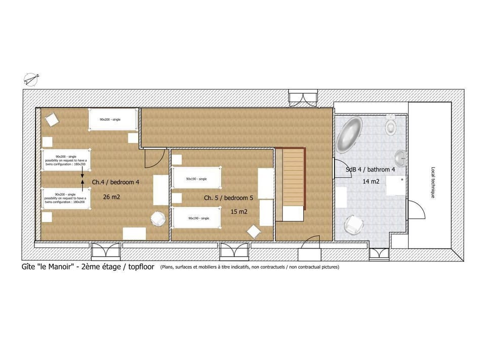 Floorplan Third floor