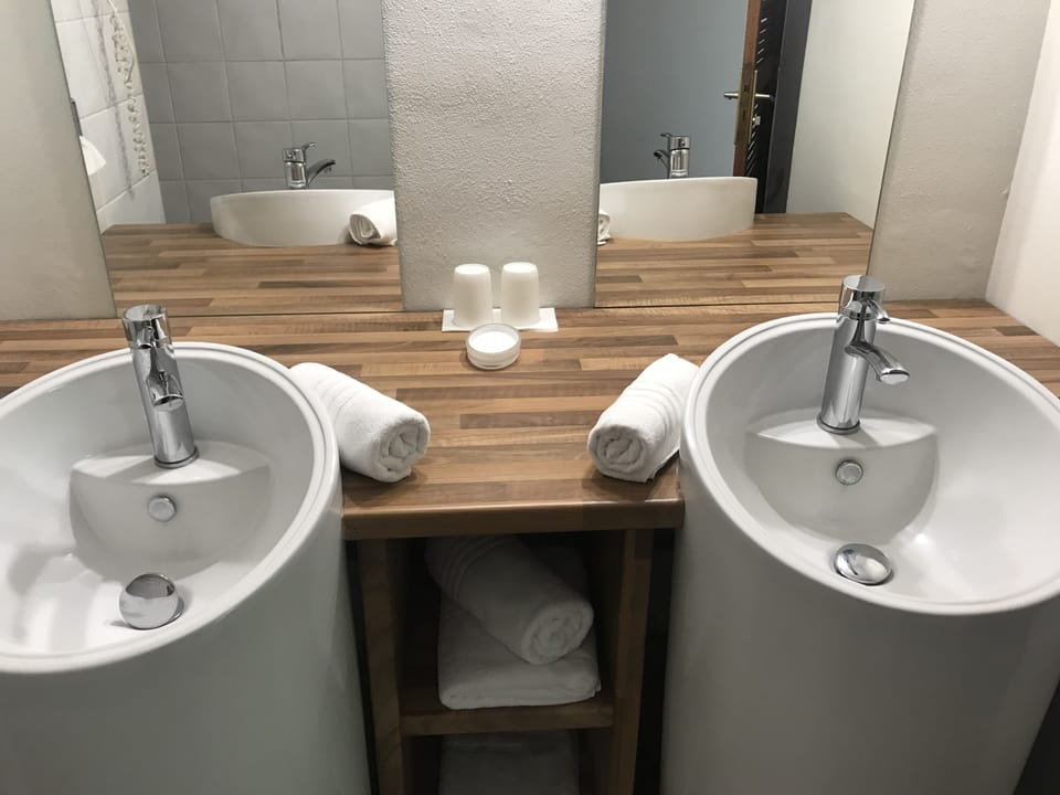 Standard Double or Twin Room | Bathroom | Shower, free toiletries, hair dryer, towels