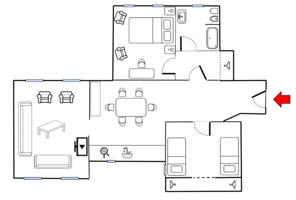 Floor plan of the house