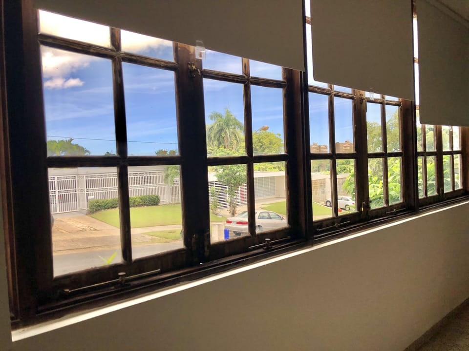 Views of the neighborhood & outside of the window