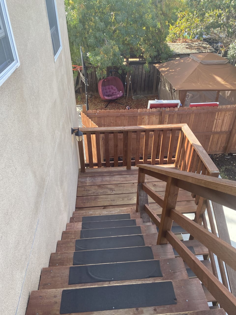 Stairs into apartment