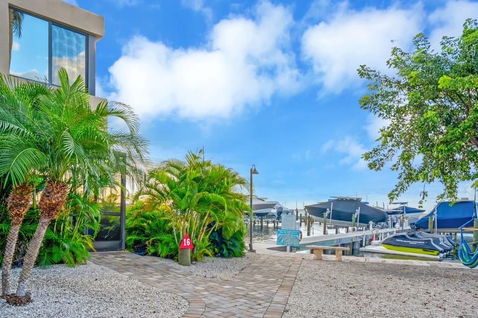 Property is right by the marina