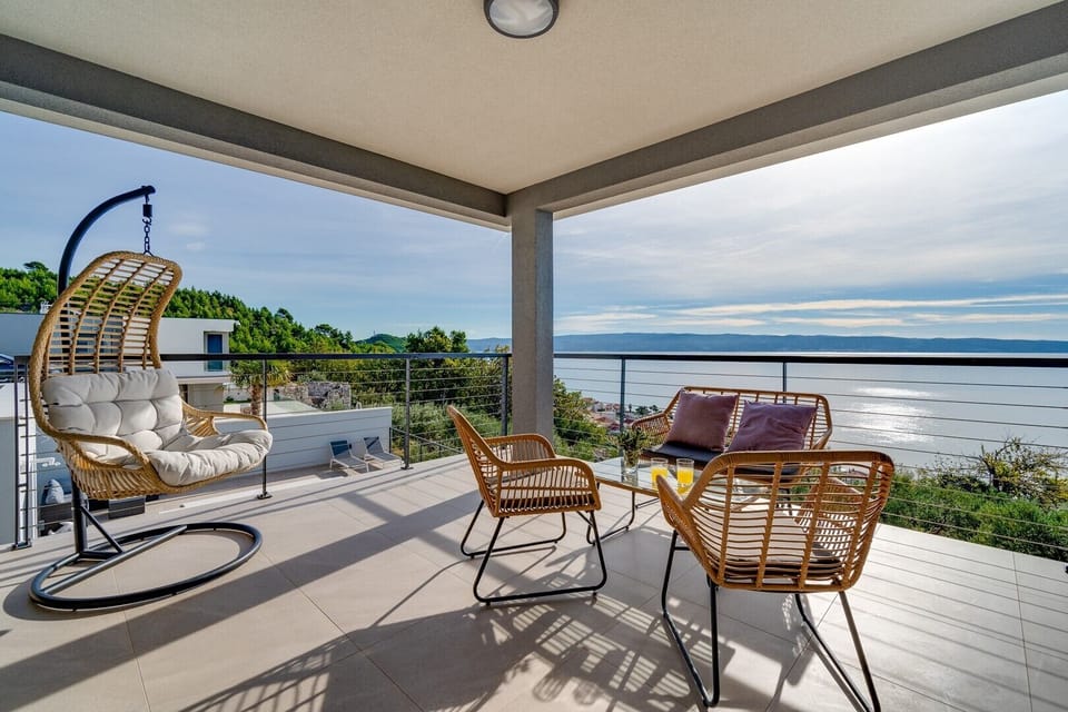 Terrace with modern outdoor furniture (approach form Bedroom No2 and No3)