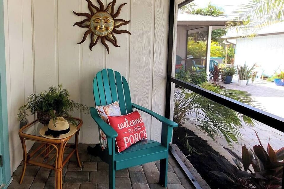 Seating for 2 on your personal front porch