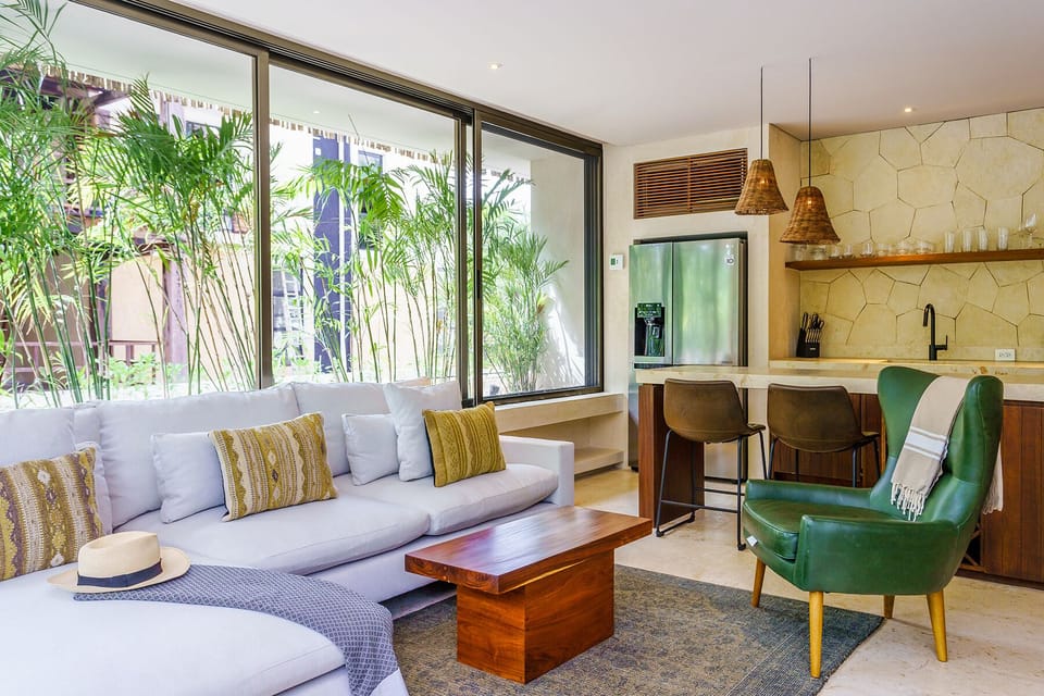 Design Apartment, 2 Bedrooms, Private Pool | Living area