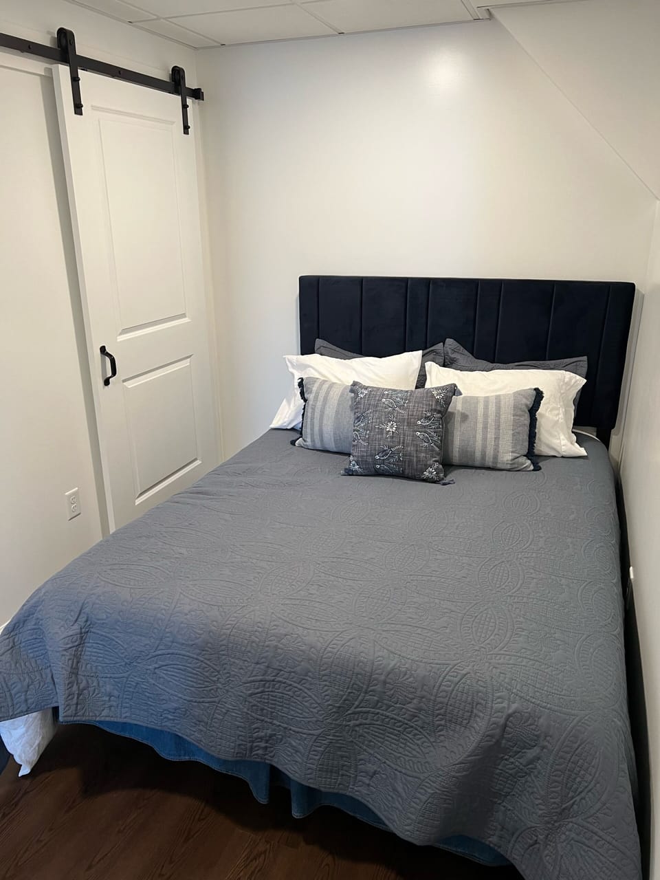 The new lower level private bedroom