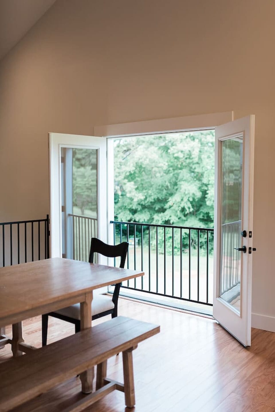 french double doors overlooking property