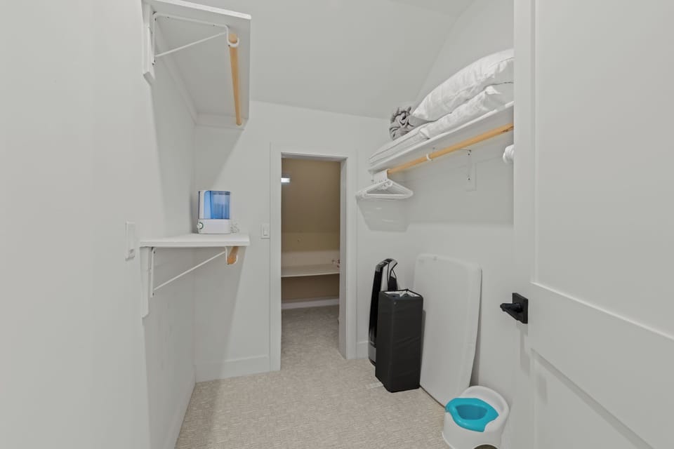 Large closets in each bedroom all similar to this one.