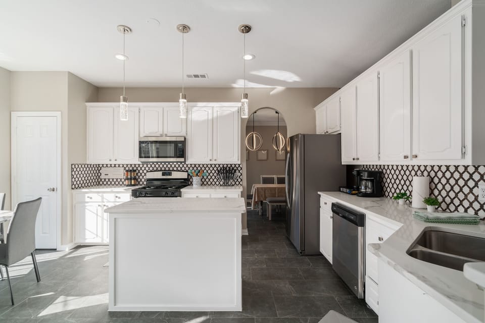 Kitchen with all new appliances 