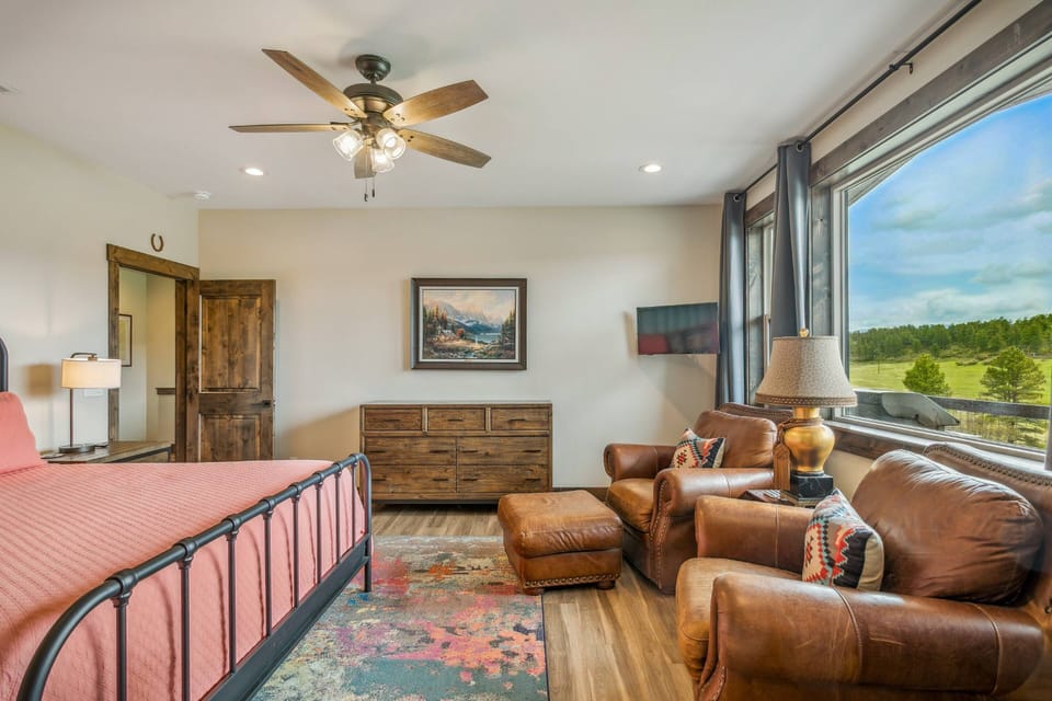 This is one of 3 upstairs bedrooms along with 2 other King  bedrooms downstairs.