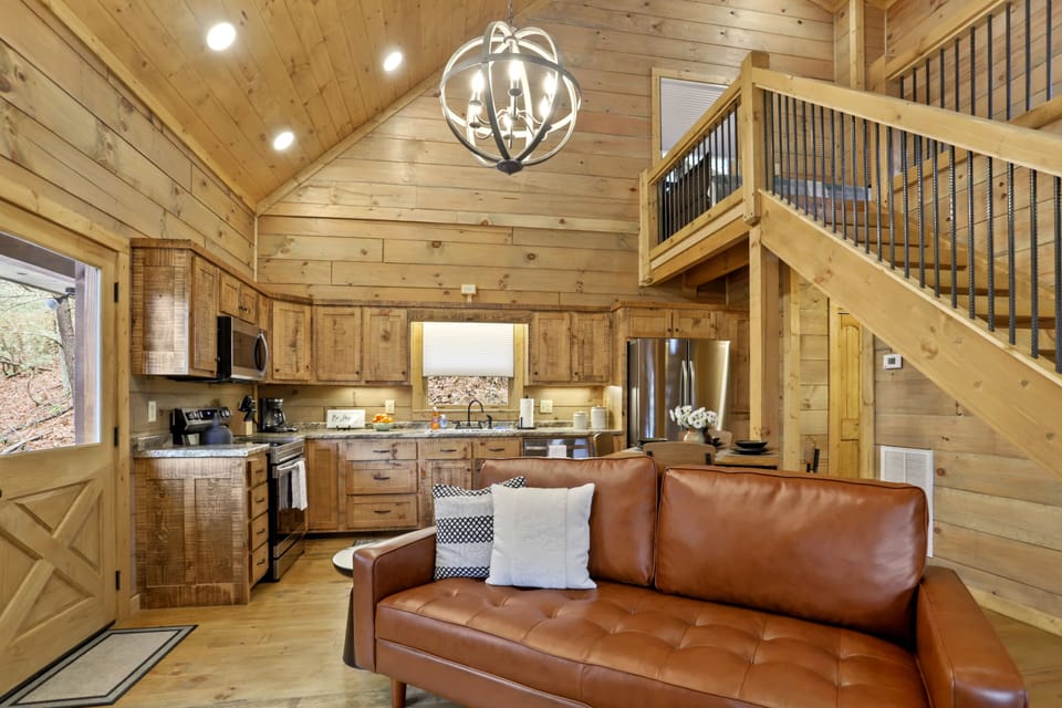 Kitchen from den