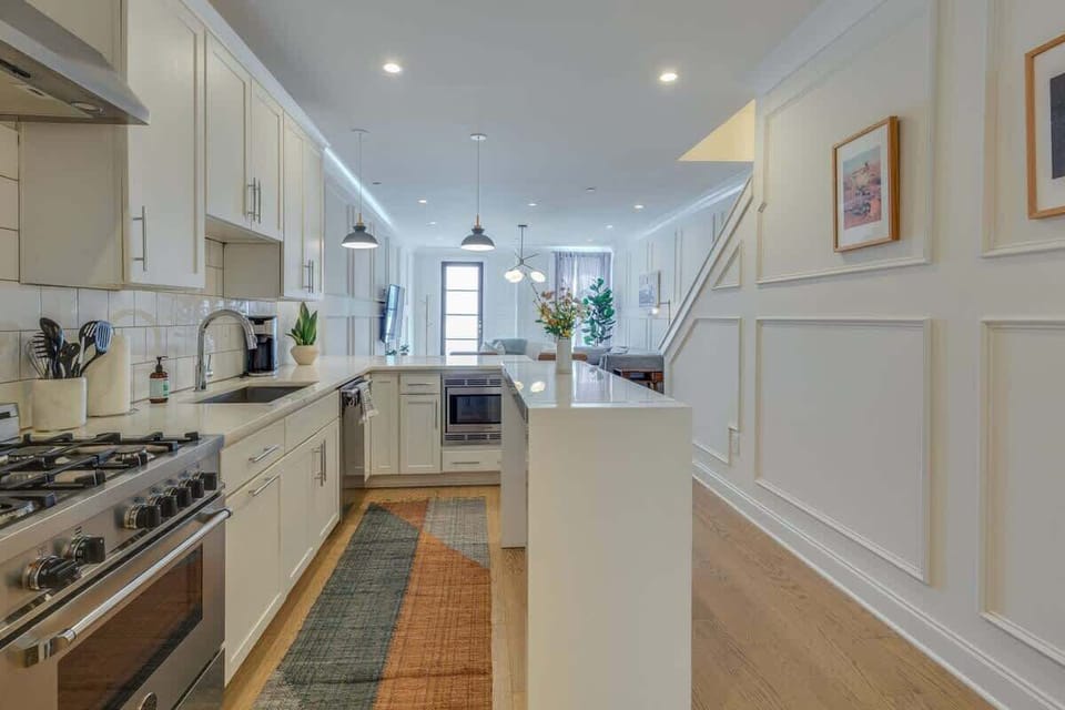 A gourmet kitchen fully stocked with everything you could require for preparing meals during your visit!