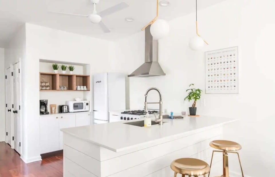 Upstairs kitchen area! Fully stocked!