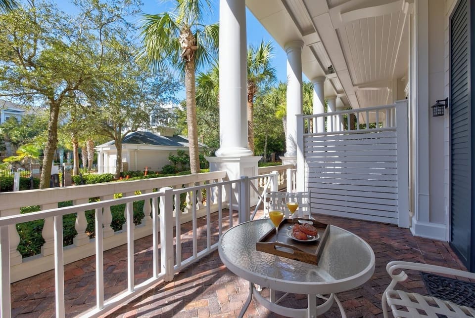 Relax and enjoy a morning glass of orange juice or a cup of coffee from our semi-private patio