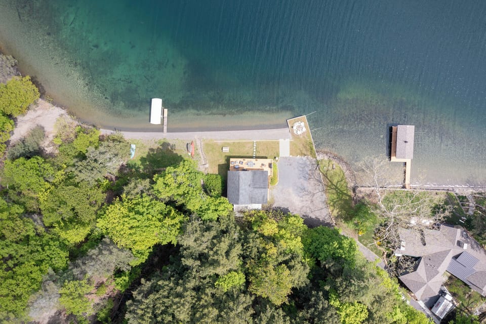 Aerial view of property