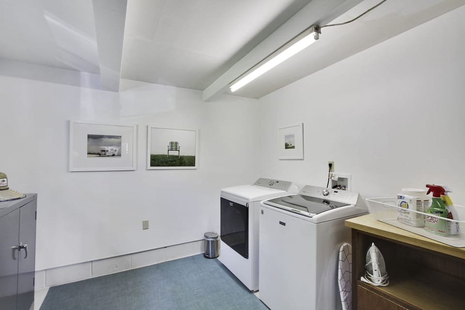 Laundry room.