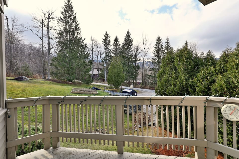 View from balcony.