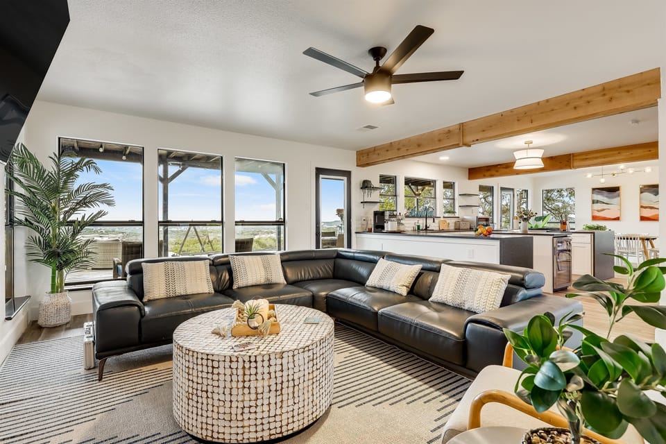 Get comfy in a spacious living room