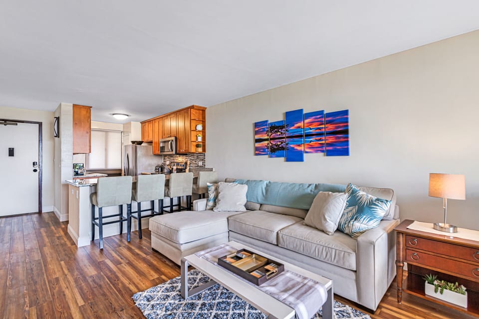 Large couch for lounging!