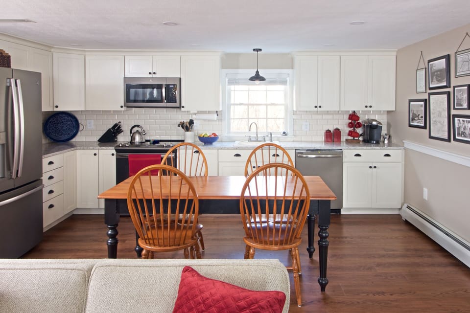 Kitchen view from living room.  