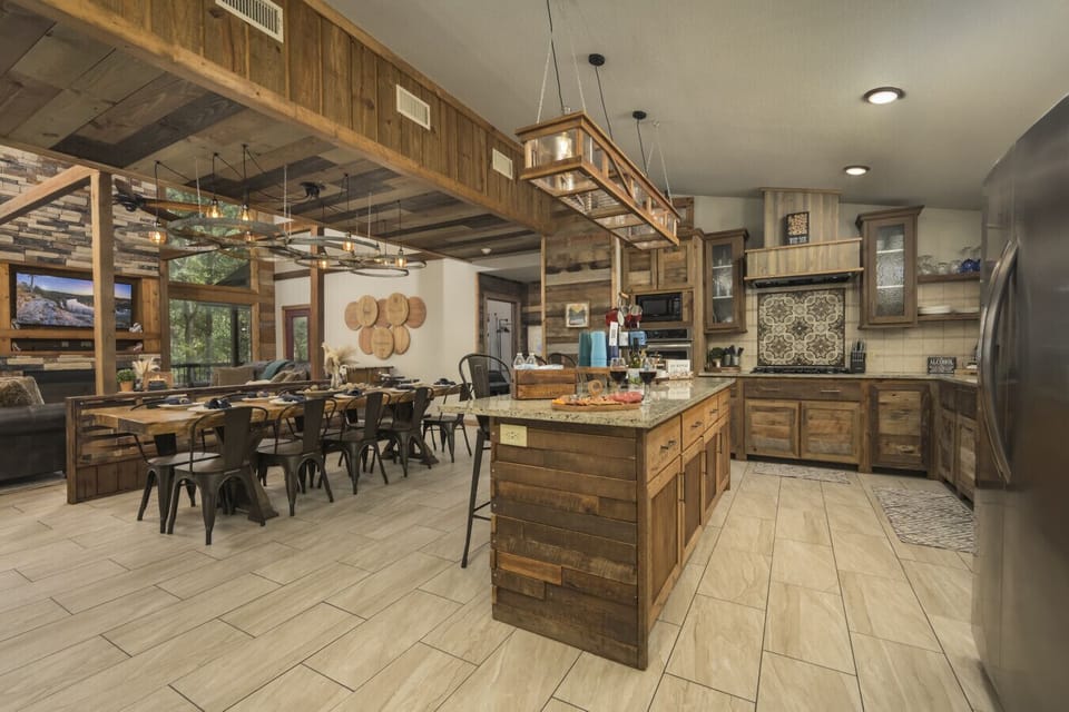 Kitchen to Dining to Living Room