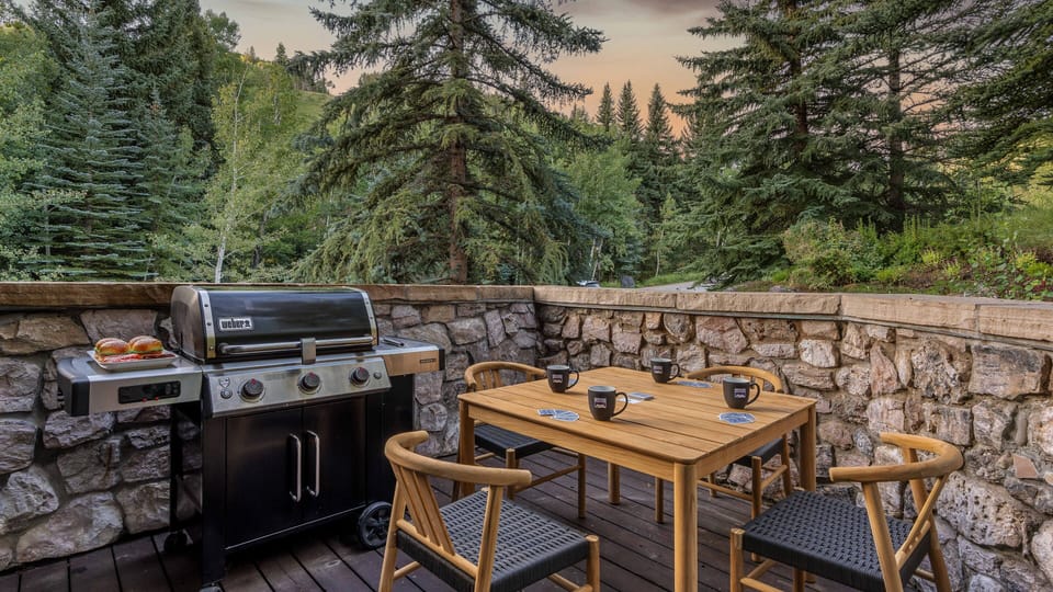 Deck, Main Level - Outdoor dining area with grill