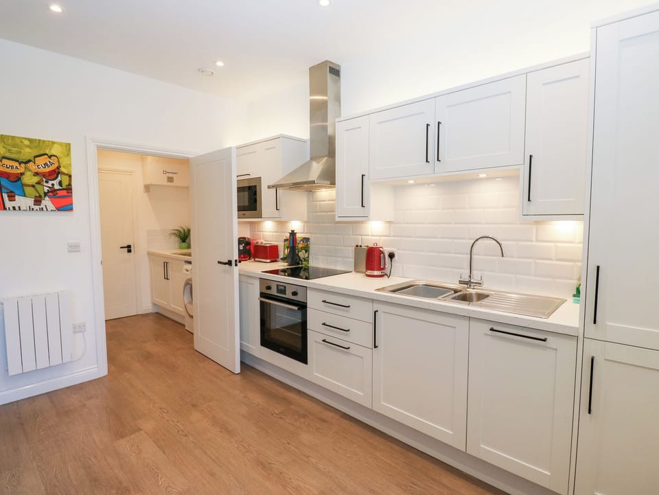 Fridge, microwave, dishwasher, electric kettle