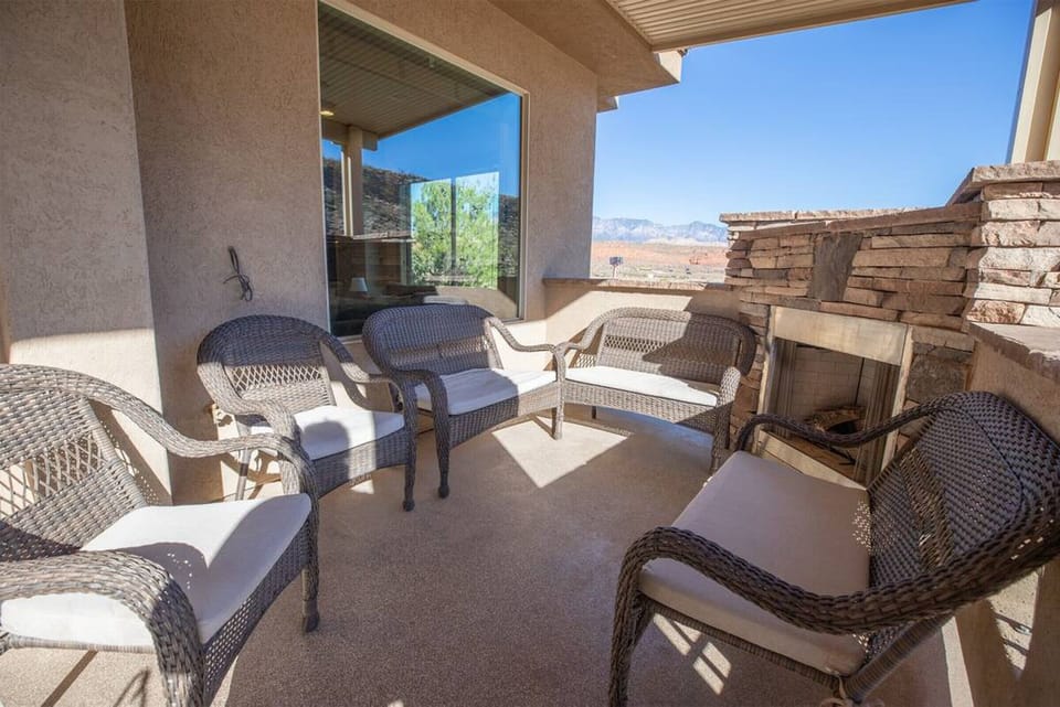 Private Balcony w/ Fireplace