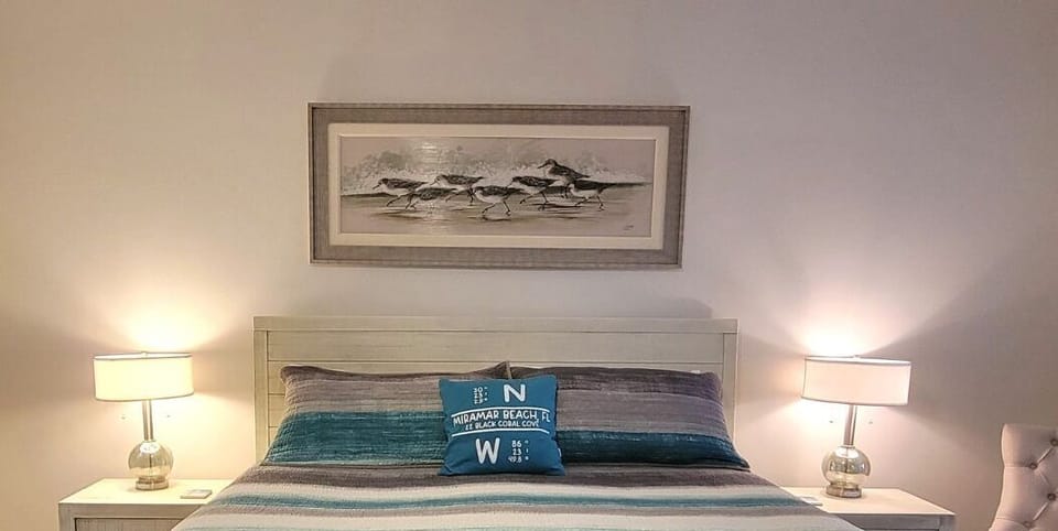 Relax in the spacious 2nd-floor King Suite 