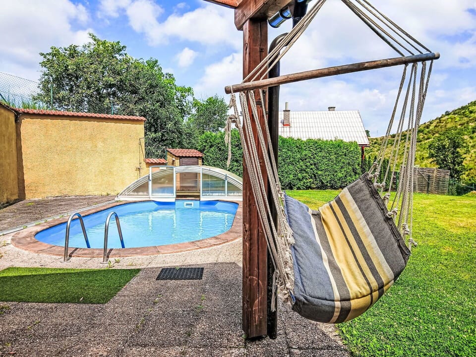 Swimming Pool, Leisure, Shade, Wood Stain, Eco Hotel, Resort, Backyard, Outdoor Furniture, Outdoor Structure