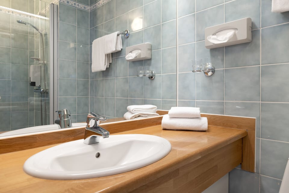 Standard Twin Room | Bathroom | Hair dryer, towels