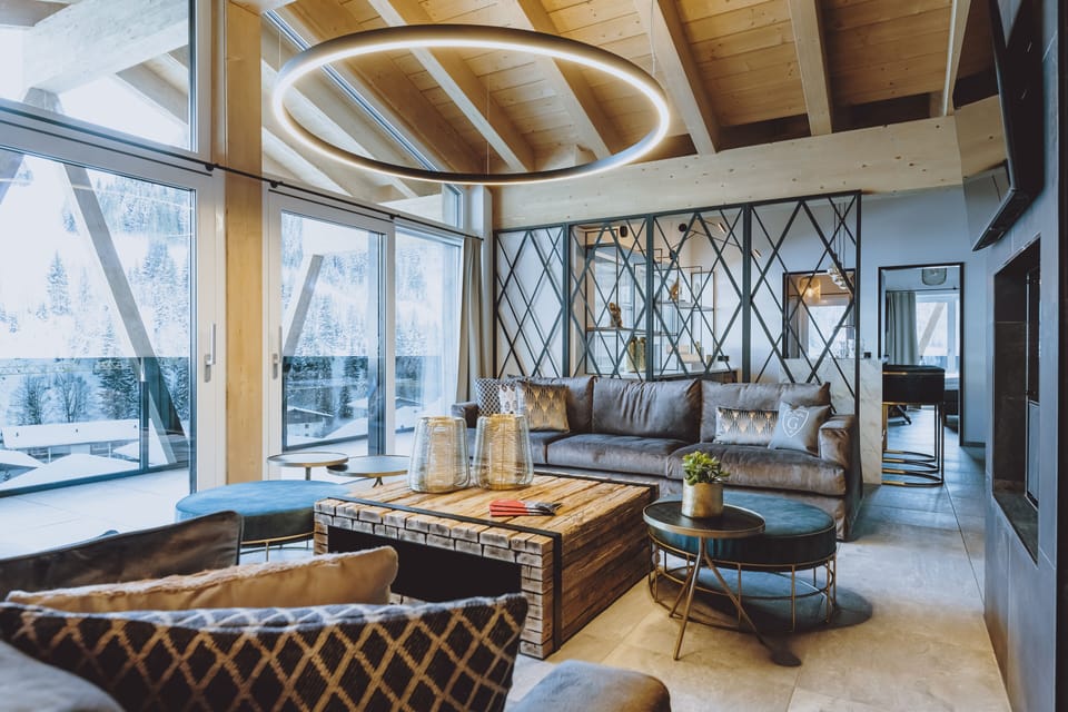 2-Bedrooms Penthouse with private Sauna | Living area | 43-inch flat-screen TV with cable channels, TV