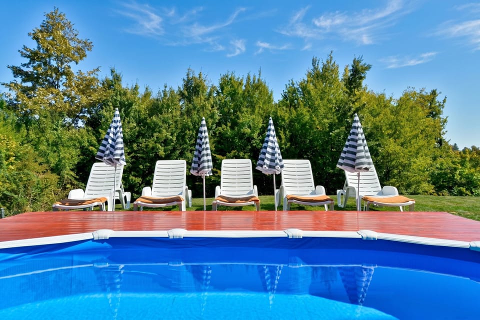 Family House, 2 Bedrooms, Balcony, Mountainside (Jungle House With Pool and Hot Tub) | Pool | Seasonal outdoor pool